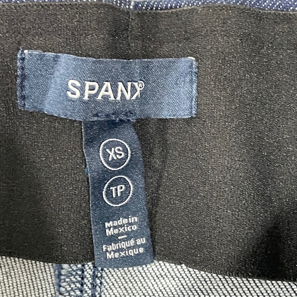 Spanx Denim Demi Boot Raw Indigo Jeans Size XS 21161R - Picture 4 of 13